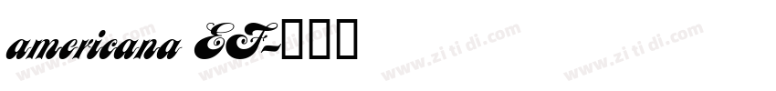 americana EF字体转换